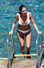 NICOLE SCHERZINGER in Bikini at a Beach in Capri 07/17/2017