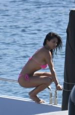NICOLE SCHERZINGER in Bikini at a Boat in Mykonos 07/03/2017
