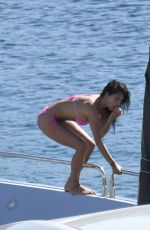 NICOLE SCHERZINGER in Bikini at a Boat in Mykonos 07/03/2017