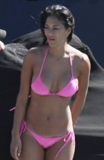 NICOLE SCHERZINGER in Bikini at a Boat in Mykonos 07/03/2017