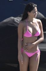 NICOLE SCHERZINGER in Bikini at a Boat in Mykonos 07/03/2017