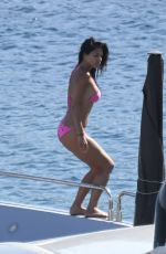 NICOLE SCHERZINGER in Bikini at a Boat in Mykonos 07/03/2017