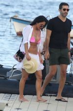 NICOLE SCHERZINGER in Bikini Top at a Beach in Mykonos 07/01/2017