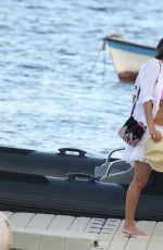 NICOLE SCHERZINGER in Bikini Top at a Beach in Mykonos 07/01/2017