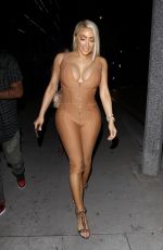 NIKKI MUDARRIS Leaves Boa Steakhouse in West Hollywood 07/15/2017