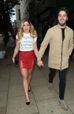 NIKKI SANDERSON  and Greg Whitehust Night Out in Manchester 06/29/2017