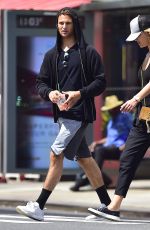 NINA AGDAL in Tights Out and About in New York 06/29/2017