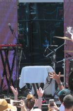 NOAH CYRUS Performs at Y100 Mack-a-poolooza Festival in Miami 07/15/2017