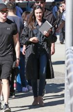ODETTE ANNABLE on the Set of Supergirl in Vancouver 07/16/2017