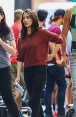OLIVIA MUNN at Six Season 2 Set in Vancouver 07/26/2017