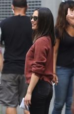 OLIVIA MUNN at Six Season 2 Set in Vancouver 07/26/2017