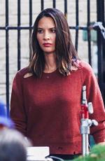 OLIVIA MUNN at Six Season 2 Set in Vancouver 07/26/2017