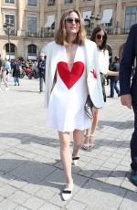 OLIVIA PALERMO Arrives at Schiaparelli Fashion Show at Paris Fashion Week 07/02/2017