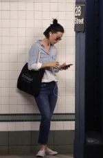 OLIVIA WILDEat a Train Station in New York 07/19/2017