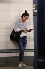 OLIVIA WILDEat a Train Station in New York 07/19/2017