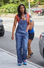 PADMA LAKSHMI Out in New York 07/08/2017