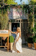PAMELA ANDERSON at Her Ephemeral Vegan Restaurant Opening in Ramatuelle 07/04/2017