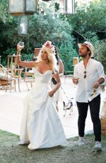 PAMELA ANDERSON at Her Ephemeral Vegan Restaurant Opening in Ramatuelle 07/04/2017