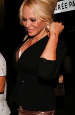 PAMELA ANDERSON Leaves VIP Room in Saint Tropez 07/18/2017
