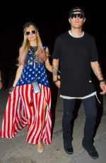 PARIS HILTON and Chris Zlyka at 4th of July Party in Ibiza 07/04/2017