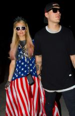 PARIS HILTON and Chris Zlyka at 4th of July Party in Ibiza 07/04/2017