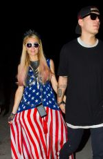 PARIS HILTON and Chris Zlyka at 4th of July Party in Ibiza 07/04/2017