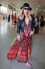 PARIS HILTON Arrives at Airport in Ibiza 07/02/2017