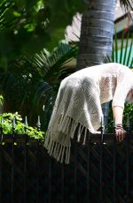 PARIS JACKSON Going Over a Wall in Los Angeles 07/16/2017