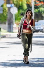 PARIS JACKSON Going Over a Wall in Los Angeles 07/16/2017