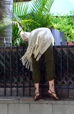 PARIS JACKSON Going Over a Wall in Los Angeles 07/16/2017