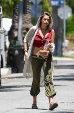 PARIS JACKSON Going Over a Wall in Los Angeles 07/16/2017