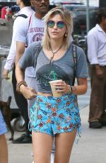 PARIS JACKSON in Shorts Out in New YOrk 07/19/2017