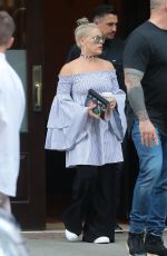 PINK Leaves Her Hotel in New York 07/05/2017