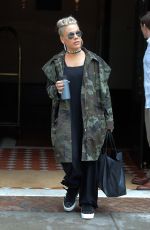 PINK Leaves Her Hotel in New York 07/07/2017
