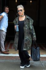 PINK Leaves Her Hotel in New York 07/07/2017