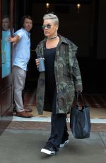 PINK Leaves Her Hotel in New York 07/07/2017