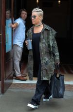 PINK Leaves Her Hotel in New York 07/07/2017