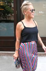 PINK Leaves Her Hotel in New York 07/11/2017