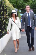 PIPPA MIDDLETON Leaves Wimbledon Tennis Championships in London 07/14/2017