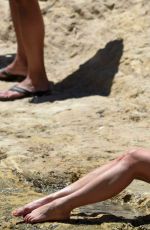 Pregnant FERNE MCCANN in Bikini on the Beach in Majorca 07/07/2017