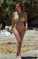 Pregnant FERNE MCCANN in Bikini on the Beach in Majorca 07/07/2017