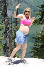 Pregnant HEIDI MONTAG in the Mountains of Crested Butte in Colorado 06/30/2017