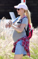 Pregnant HEIDI MONTAG Out in Pacific Palisades 07/04/2017