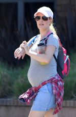 Pregnant HEIDI MONTAG Out in Pacific Palisades 07/04/2017