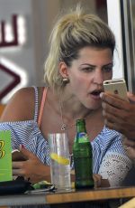 Pregnant SARAH NOWAK Out in Madrid, July 2017