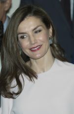 QUEEN LETIZIA OF SPAIN at Foundation of Aid Against Drug Addiction Meeting in Madrid 07/04/2017