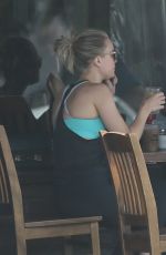 REBECCA RITTENHOUSE and Chace Crawford at Kings Road Cafe in West Hollywood 07/17/2017