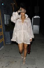 RIHANNA Out for Dinner in Santa Monica 07/12/2017