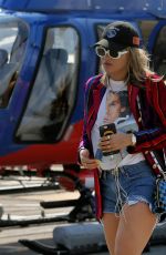 RITA ORA at a Heliport in New York 07/16/2017