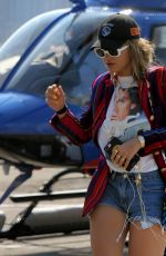 RITA ORA at a Heliport in New York 07/16/2017